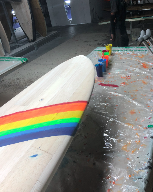 surf board detail